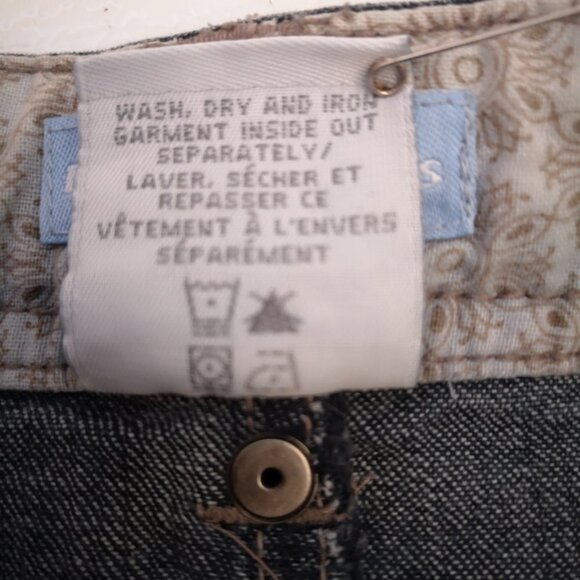 Denver Hayes Ladies Size 6 Medium Wash A-line Jean Skirt - Picture 5 of 10